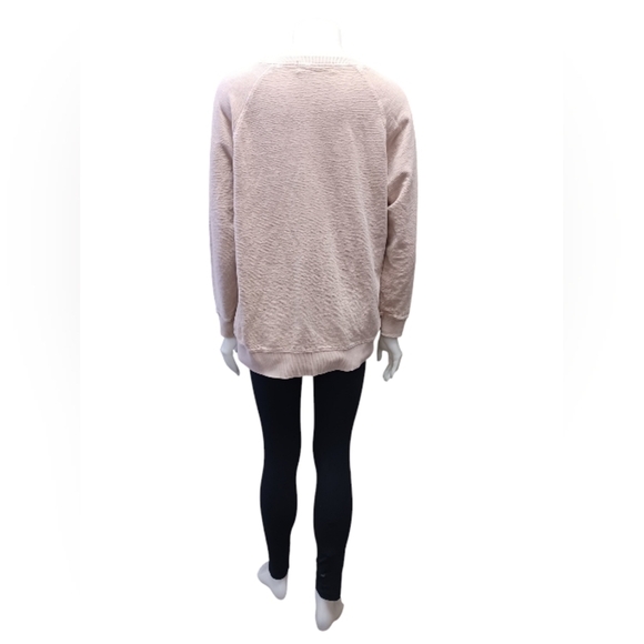 OKAKIE Soft Sweatshirt EUC Mineral-Washed Cotton Taupe Size Small - Picture 6 of 11